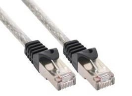 InLine Patchcord SF/UTP Cat.5e, skaidrus 25m (72525T)
