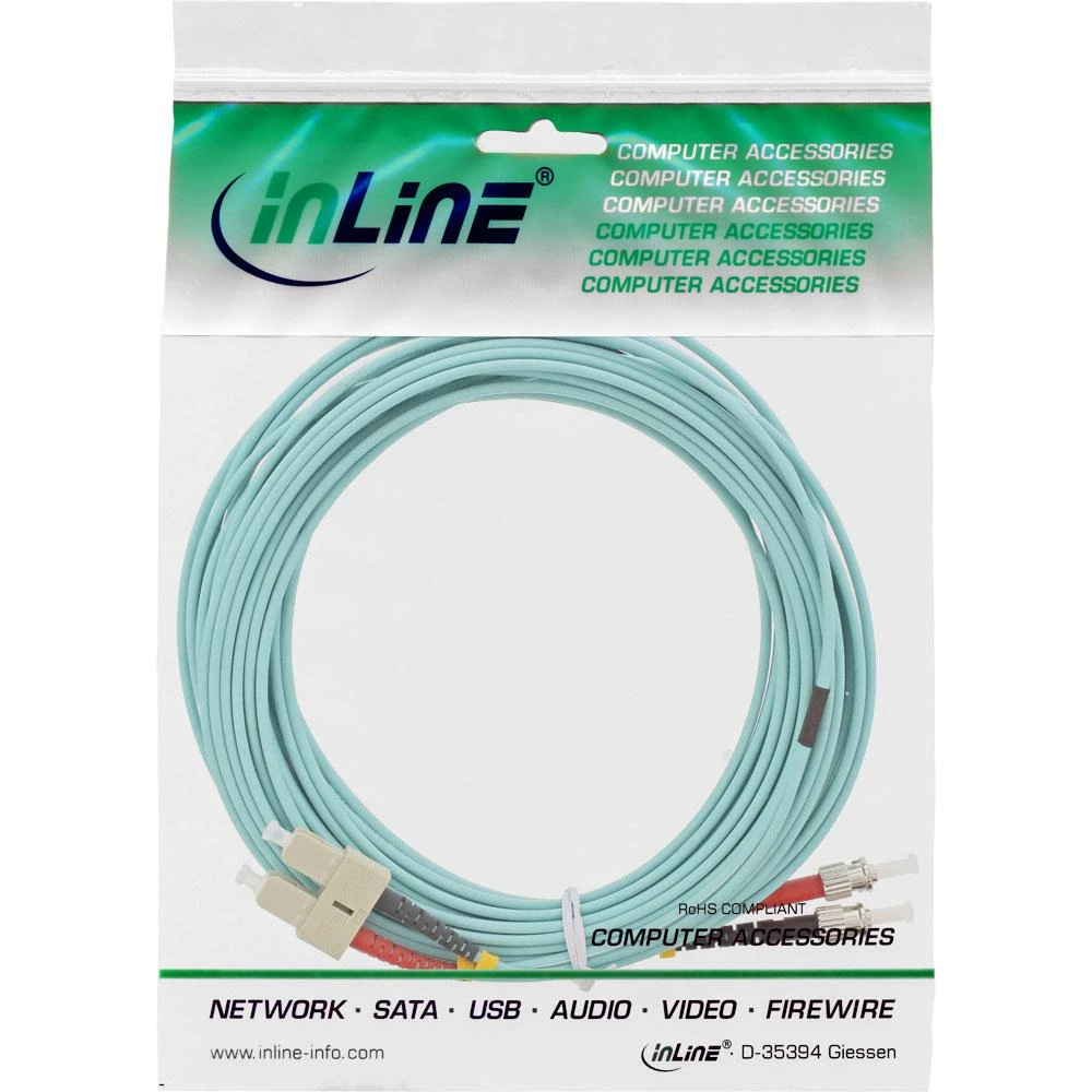 Inline Linijinis šviesolaidinis laidas SC/ST, 50/125 µm, OM3 10 m (82510O)