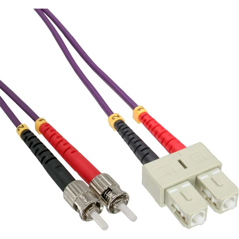 Inline Linijinis šviesolaidinis patchcord SC/ST, 50/125 µm, OM4 7,5 m (82575P)