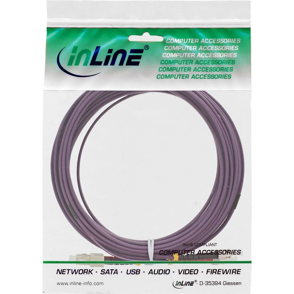 Inline Linijinis šviesolaidinis patchcord SC/ST, 50/125 µm, OM4 7,5 m (82575P)