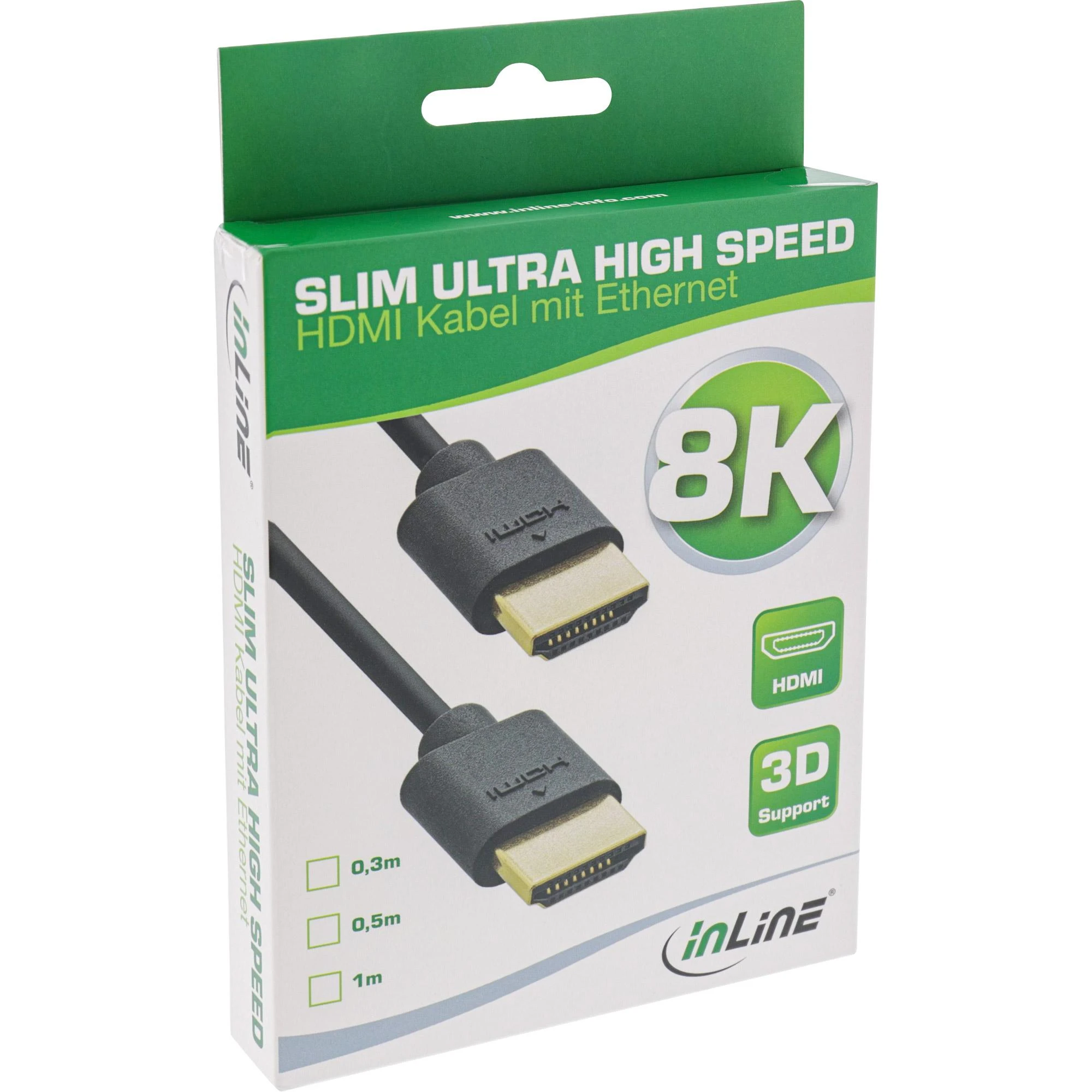 InLine HDMI kabelio pakuotė 8K