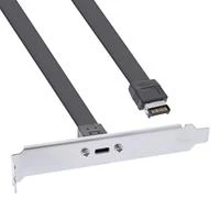 InLine lizdo laikiklis USB Type-C į USB 3.1 priekinį skydelį Key-A vidinis, 0,5 m