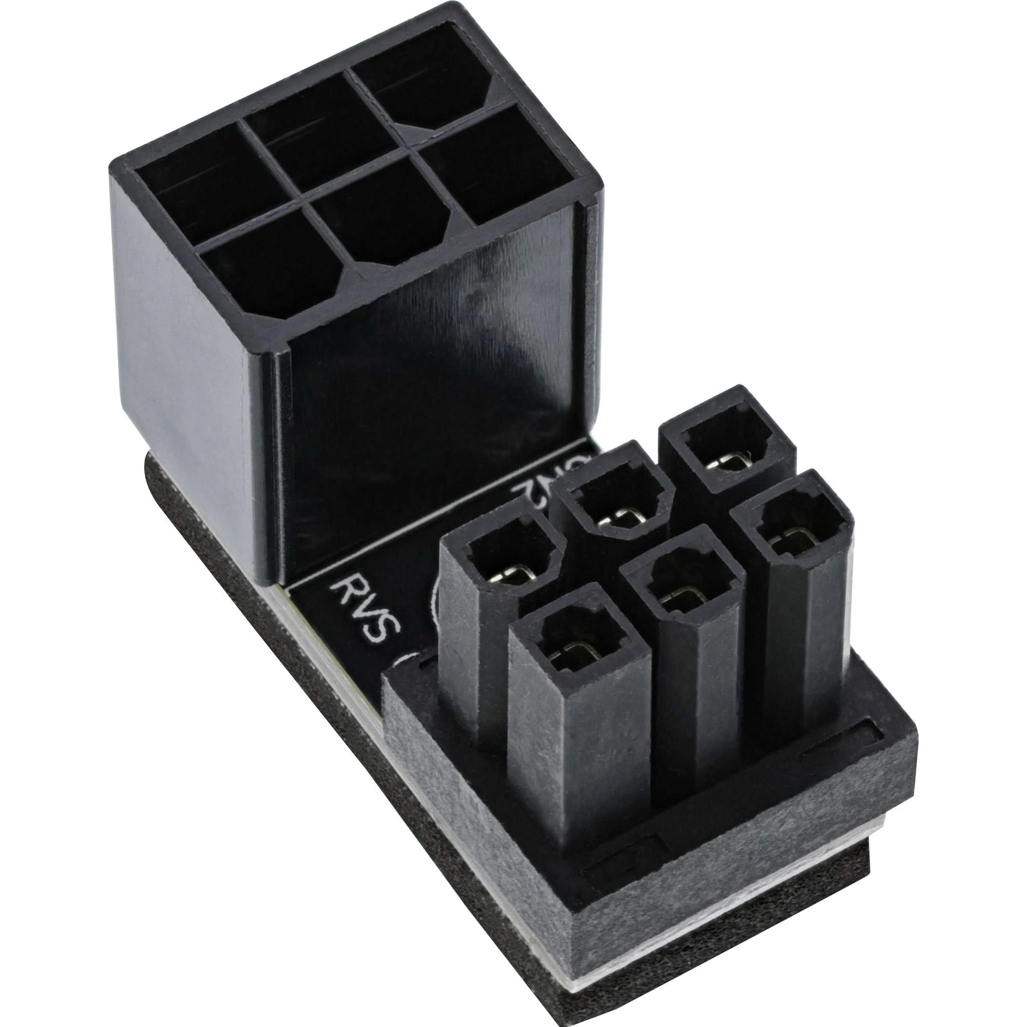 Inline Internal Grafikos plokštė Power Adapteris, ATX 6-pin Plug / Socket (rotated)