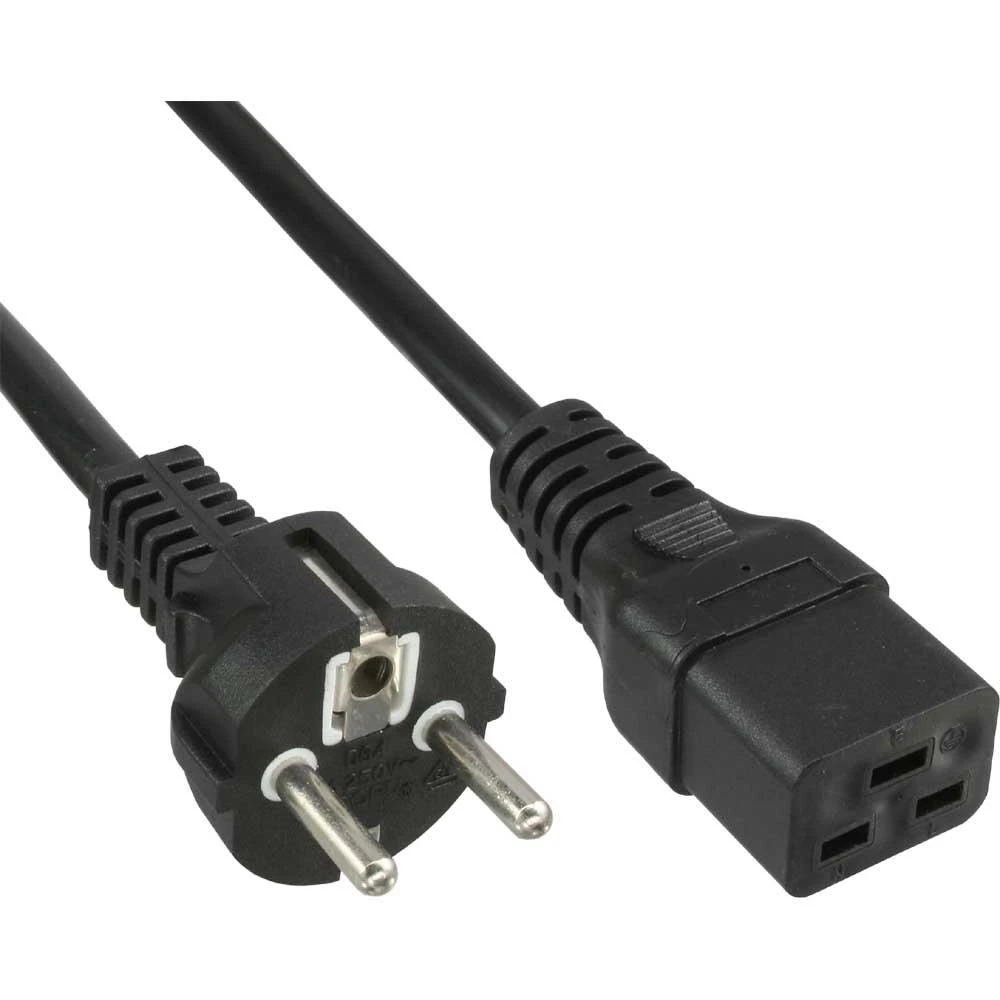 InLine maitinimo laidas 16A F tipo tiesus – IEC (16658F)