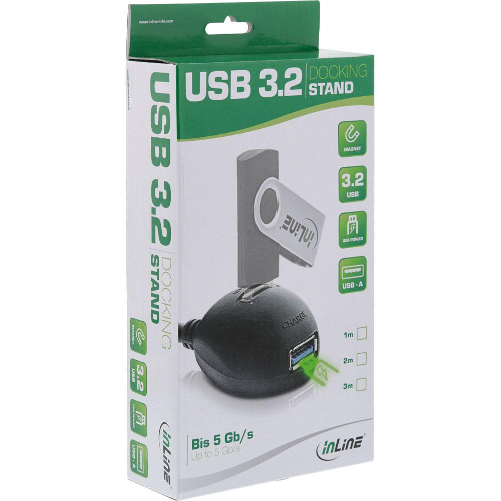 HUB USB InLine 2x USB-A 3.0 (35652)