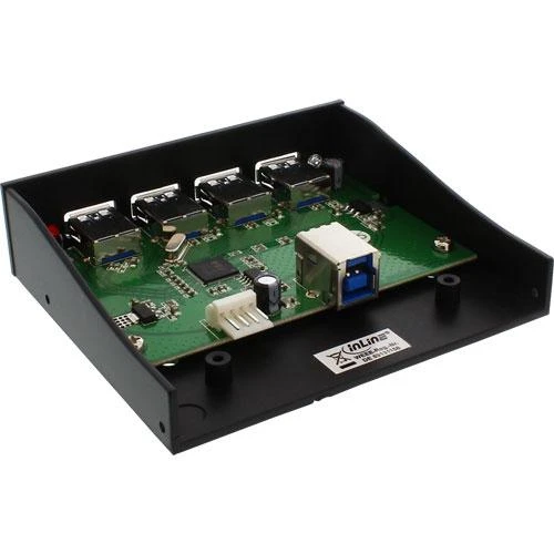 InLine Panel przedni USB 3.0 do zatoki 3.5'' juoda (33395B)