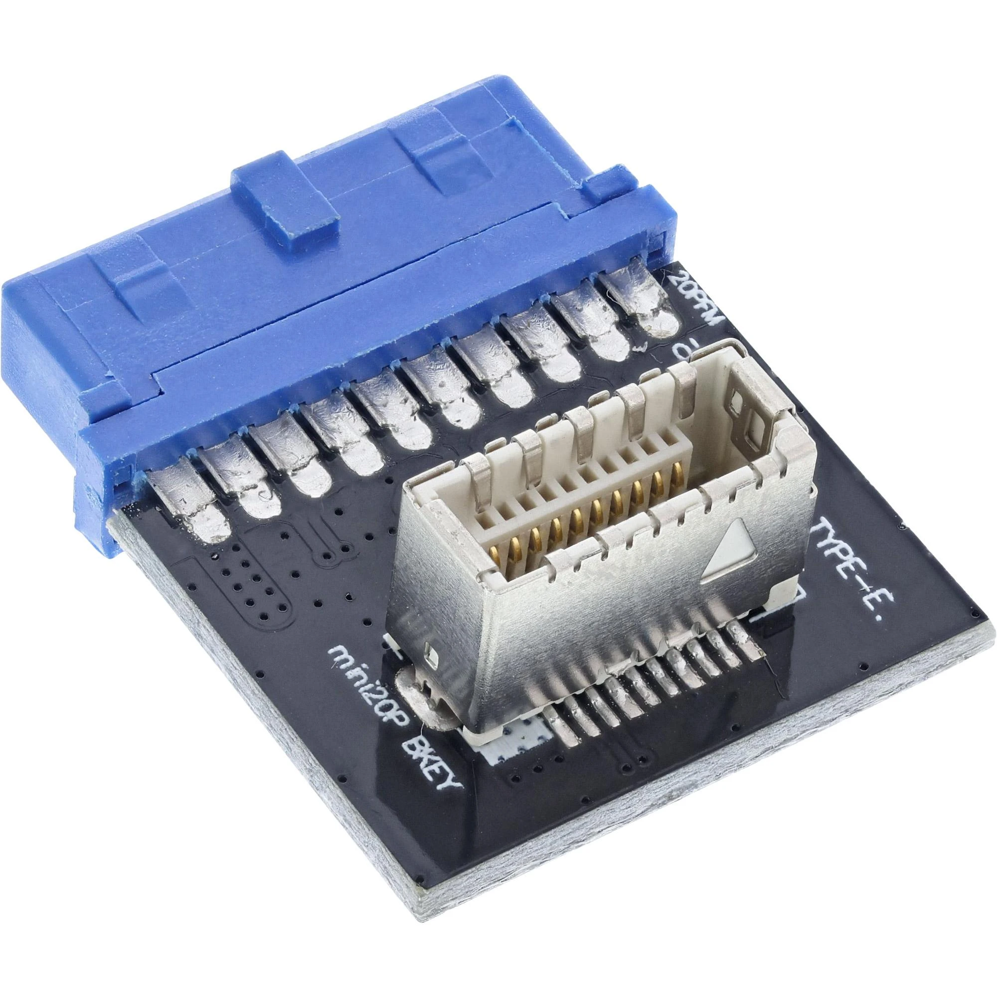 USB 3.0 į 3.1 Type-E adapterio plokštė