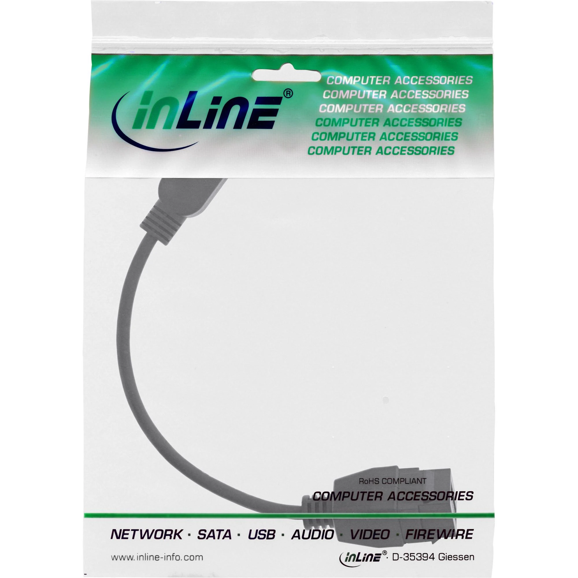 InLine USB kabelis originalioje pakuotėje