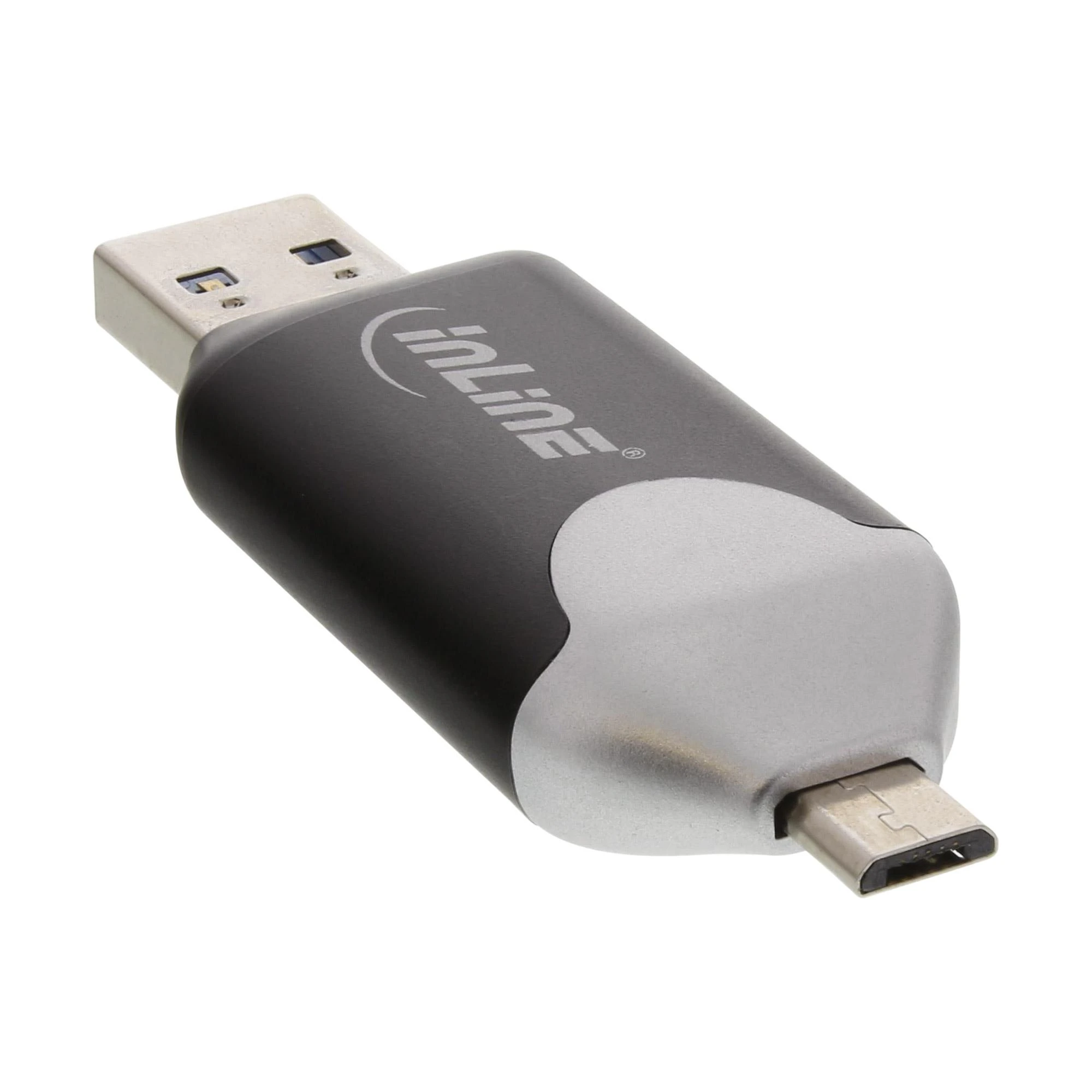 InLine kortelių skaitytuvas su USB 3.0 ir Micro USB jungtimis