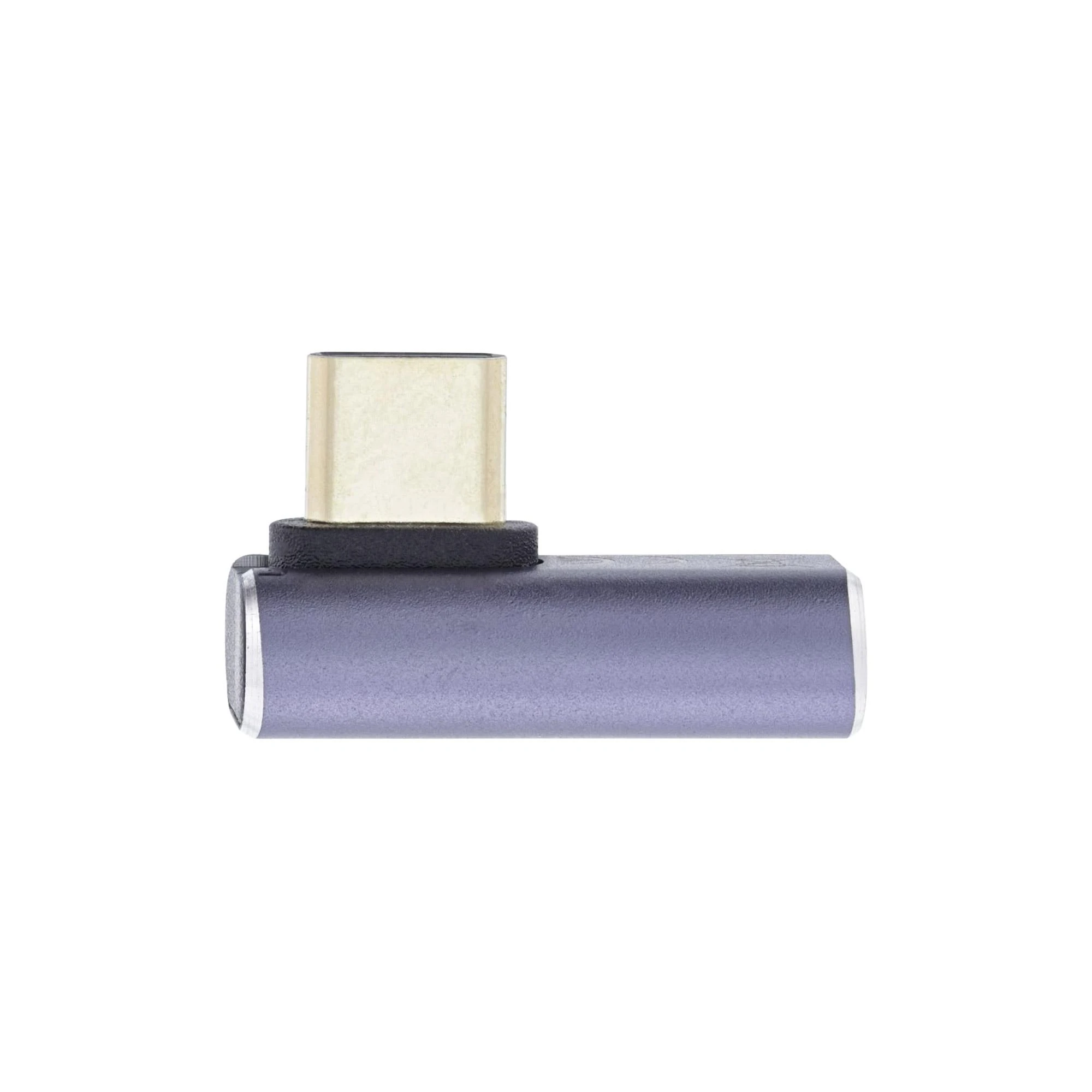 USB-C kampinis adapteris pilkas L-formos