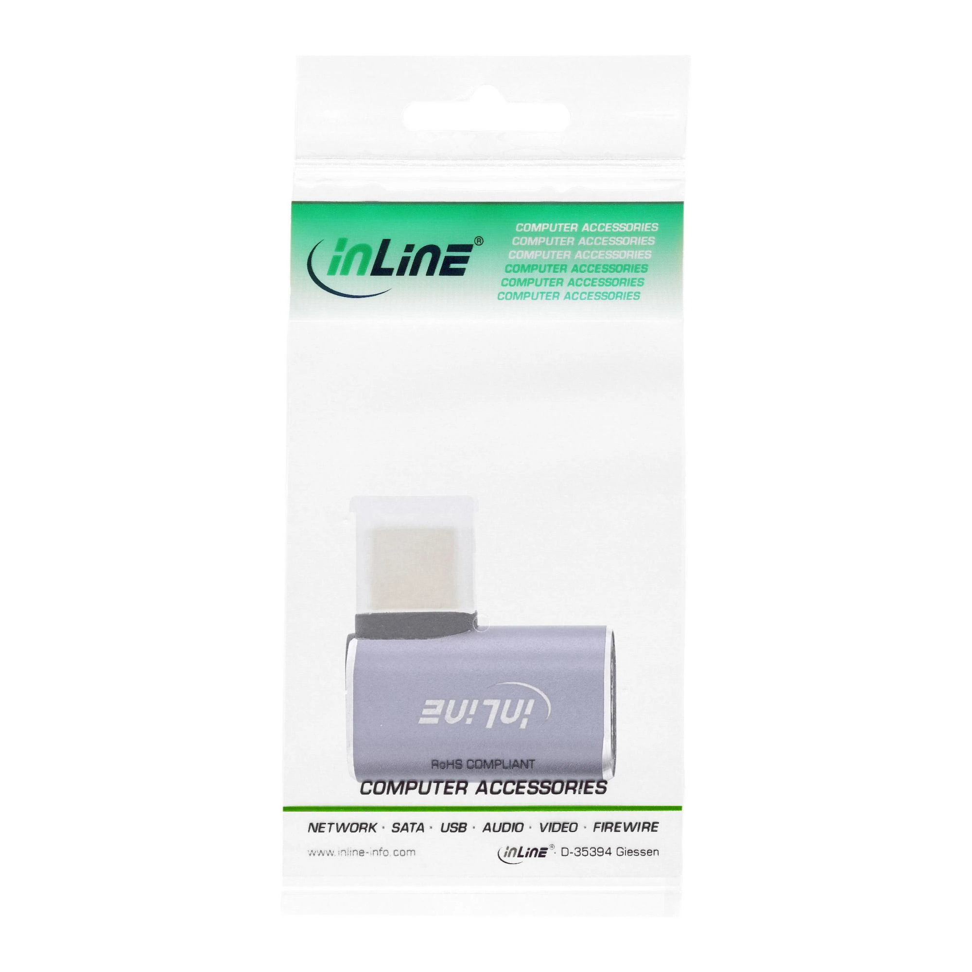 Adapteris USB InLine 35900B USB-C - USB-C Pilka (35900B)