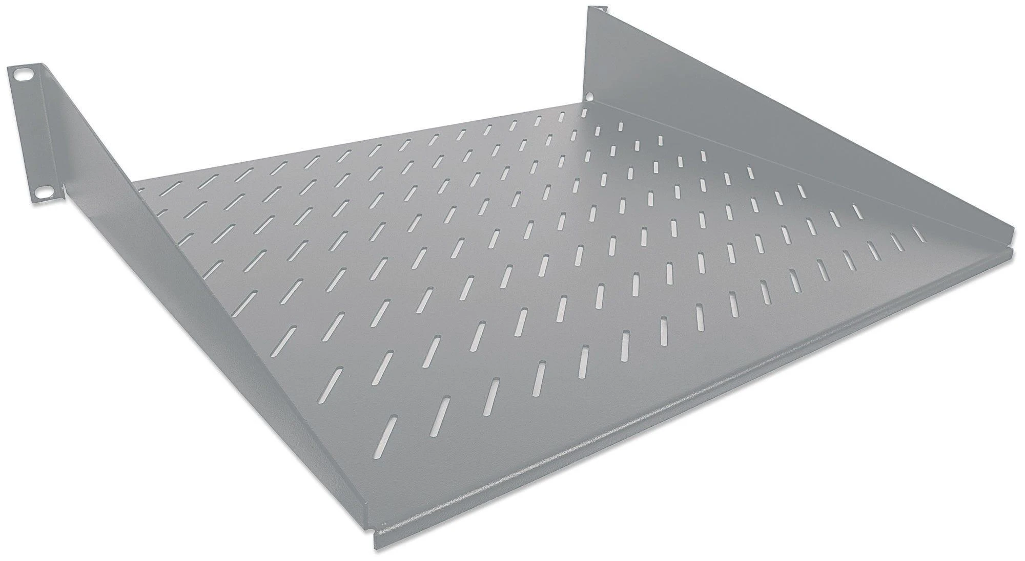 Intellinet 712224 lentyna 2U 400 mm 19 colių stovas, 2 tvirtinimo taškai perforuotas rutulys
