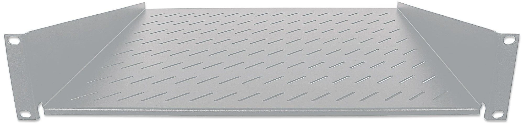 Intellinet 712224 lentyna 2U 400 mm 19 colių stovas, 2 tvirtinimo taškai perforuotas rutulys