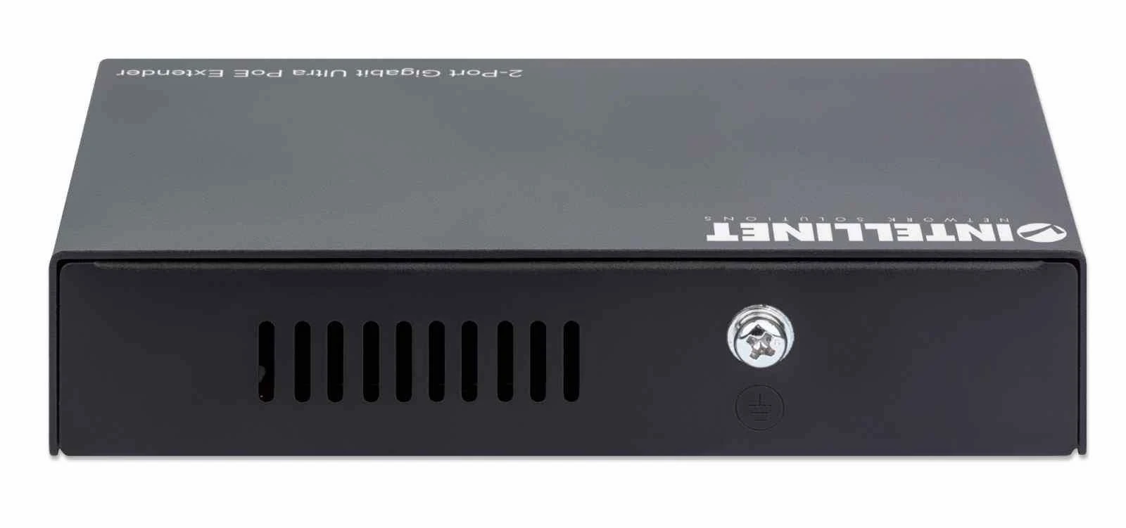 Intracom INTELLINET 2-port Gigabit Ultra PoE plėstuvas Prideda iki 100m 328ft prie PoE diapazono PoE maitinimo biudžeto 60W 2x PSE prievadai IEEE 802.3bt/at/af