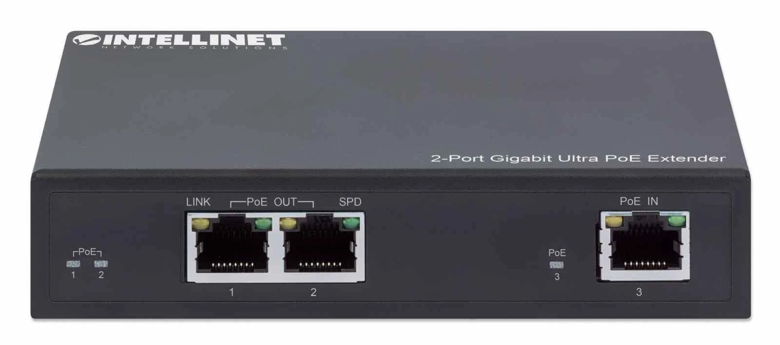Intracom INTELLINET 2-port Gigabit Ultra PoE plėstuvas Prideda iki 100m ...