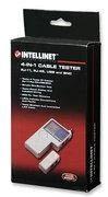 Intellinet 351911 kabelio testeris RJ45, RJ11, USB, BNC_