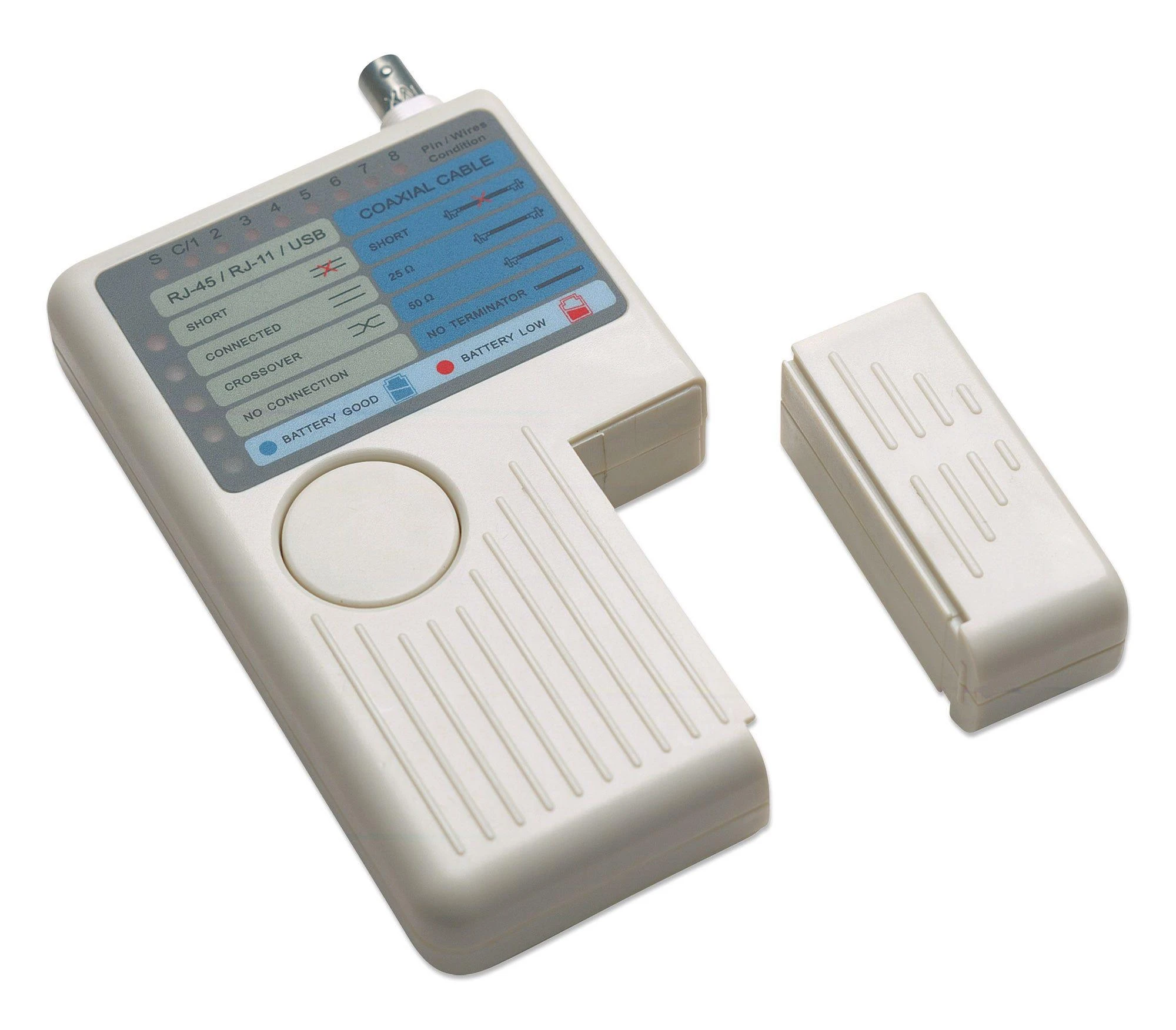 Intellinet 351911 kabelio testeris RJ45, RJ11, USB, BNC_