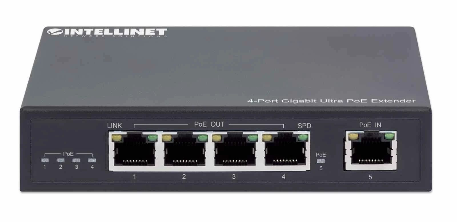 Šakotuvas Intellinet 561617 Ultra PoE Extender 4 prievadų Gigabit 802.3at/af_