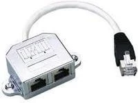 Intellinet 504195 kabelių sąsaja / invertavimo adapteris RJ-45 2x RJ-45 Sidabras