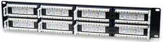 Intellinet 513579 Komutacinė panelė UTP Cat5e 2U 48 prievadų RJ45, juoda