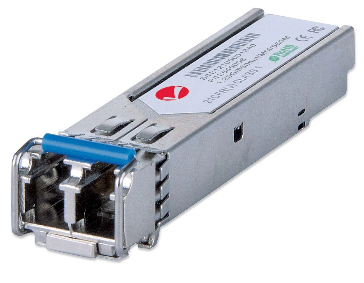 Šakotuvas Intracom INTELLINET Gigabit Ethernet Mini-GBIC SFP 1000Base-SX LC Multi-Mode Port 550 m Duomenų perdavimo sparta 1000 Mbps Bangos ilgis 850 nm