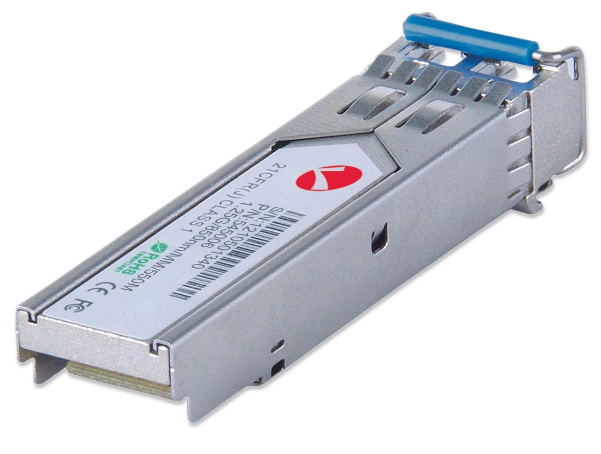 Šakotuvas Intracom INTELLINET Gigabit Ethernet Mini-GBIC SFP 1000Base-SX LC Multi-Mode Port 550 m Duomenų perdavimo sparta 1000 Mbps Bangos ilgis 850 nm