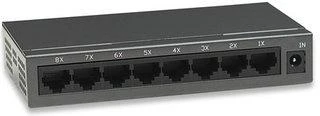 Šakotuvas „Intellinet 523318“ komutatorius 8x RJ45 10/100Mbps, metalinis, su jungtimi