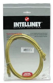 PATCH INTELLINET UTP LAN Cat6, kabelis, pleistras, 2,0 m, geltona, 342360