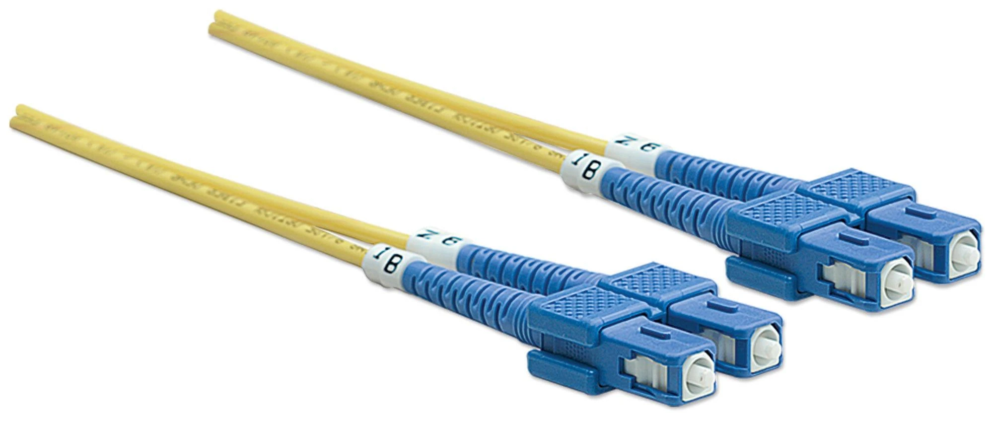 „Intellinet Network Solutions Patch Fiber“, dvipusis, vieno režimo, SC/SC, 9/125 µm, OS2, geltona, 2 m (470612)