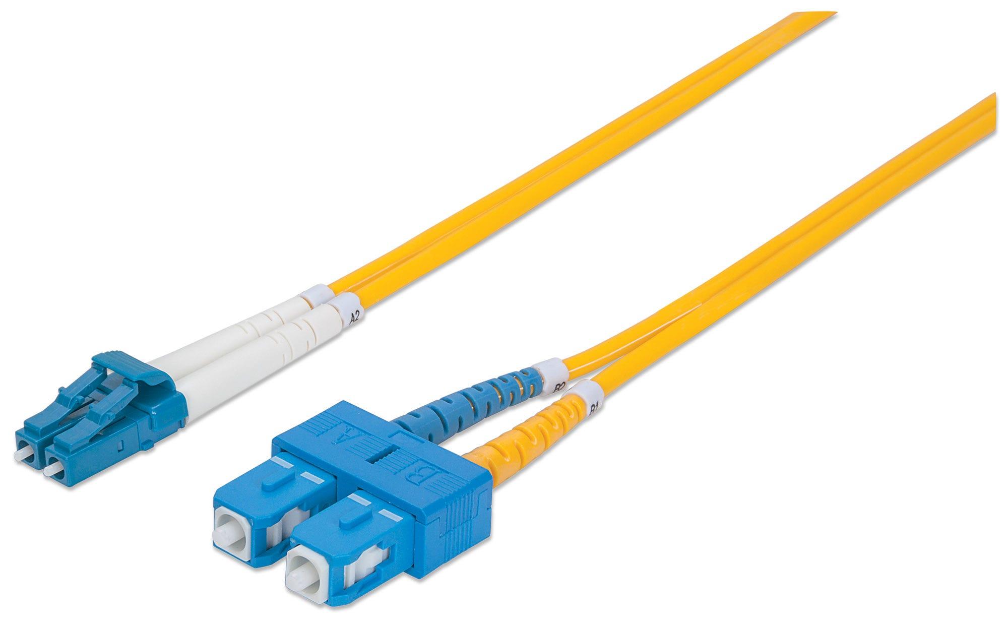 „Intellinet Network Solutions“ optinio pluošto pataisos laidas, dvipusis, vieno režimo LC/SC 2m (473972)