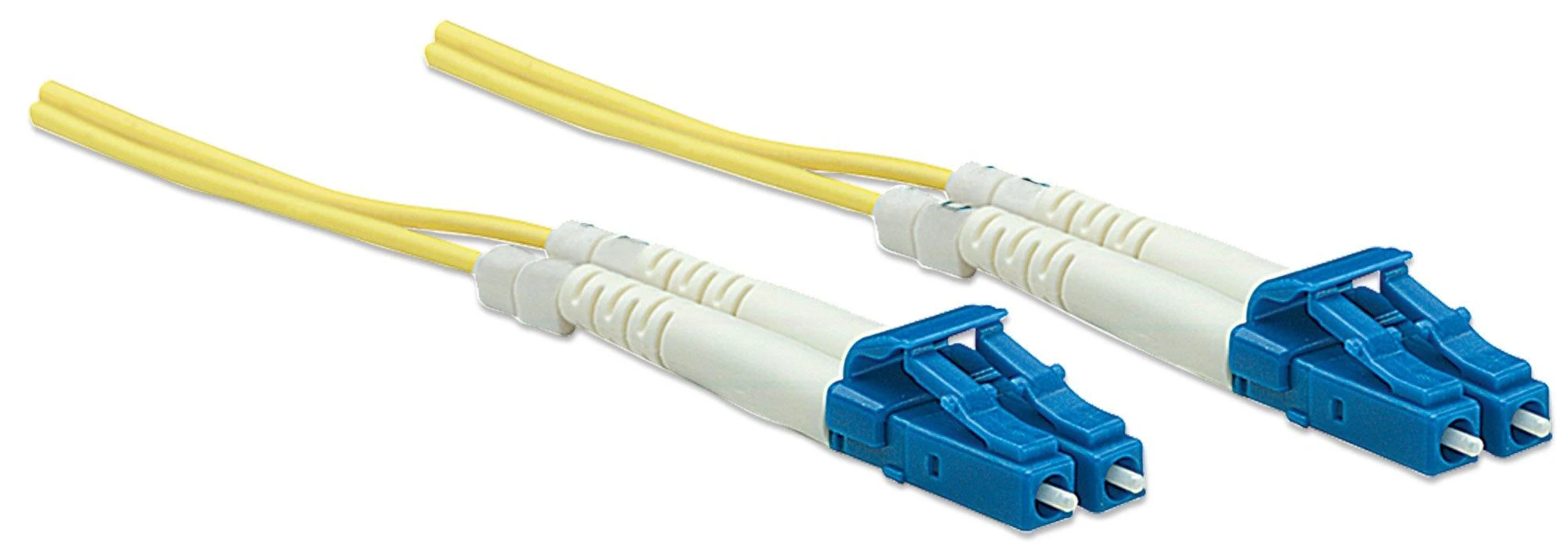 Intellinet 1,0 m LC į LC UPC Fiber Optic Komutacinis kabelis, 3,0 mm, dvipusis, LSZH, OS2 Singlemode, Geltona, 9/125 µm, 3 pėdos, 516785