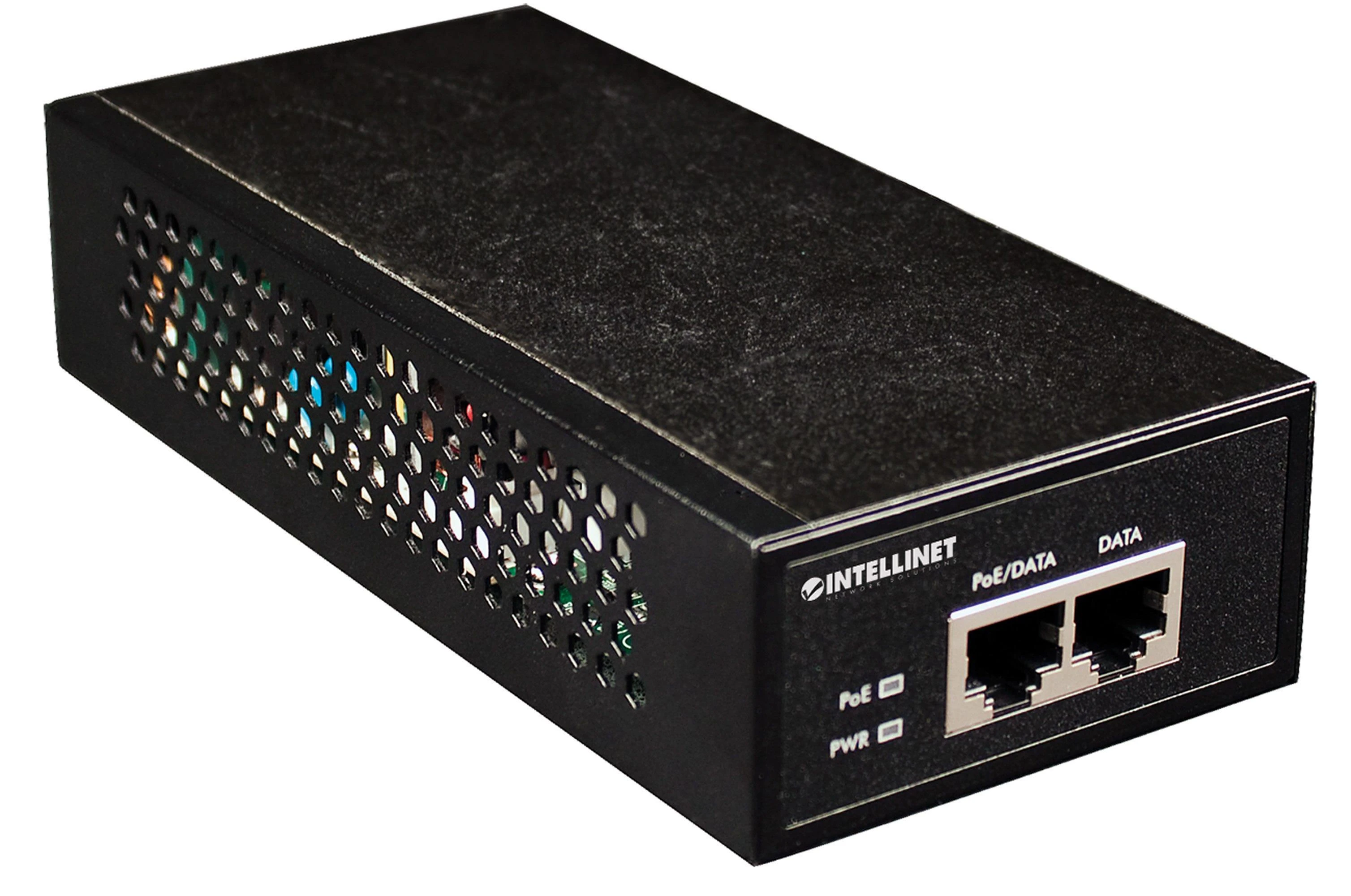 Intracom INTELLINET didelės galios PoE+ purkštukas 1 x 30 W IEEE 802.3at/af Maitinimas per Ethernet PoE+/PoE