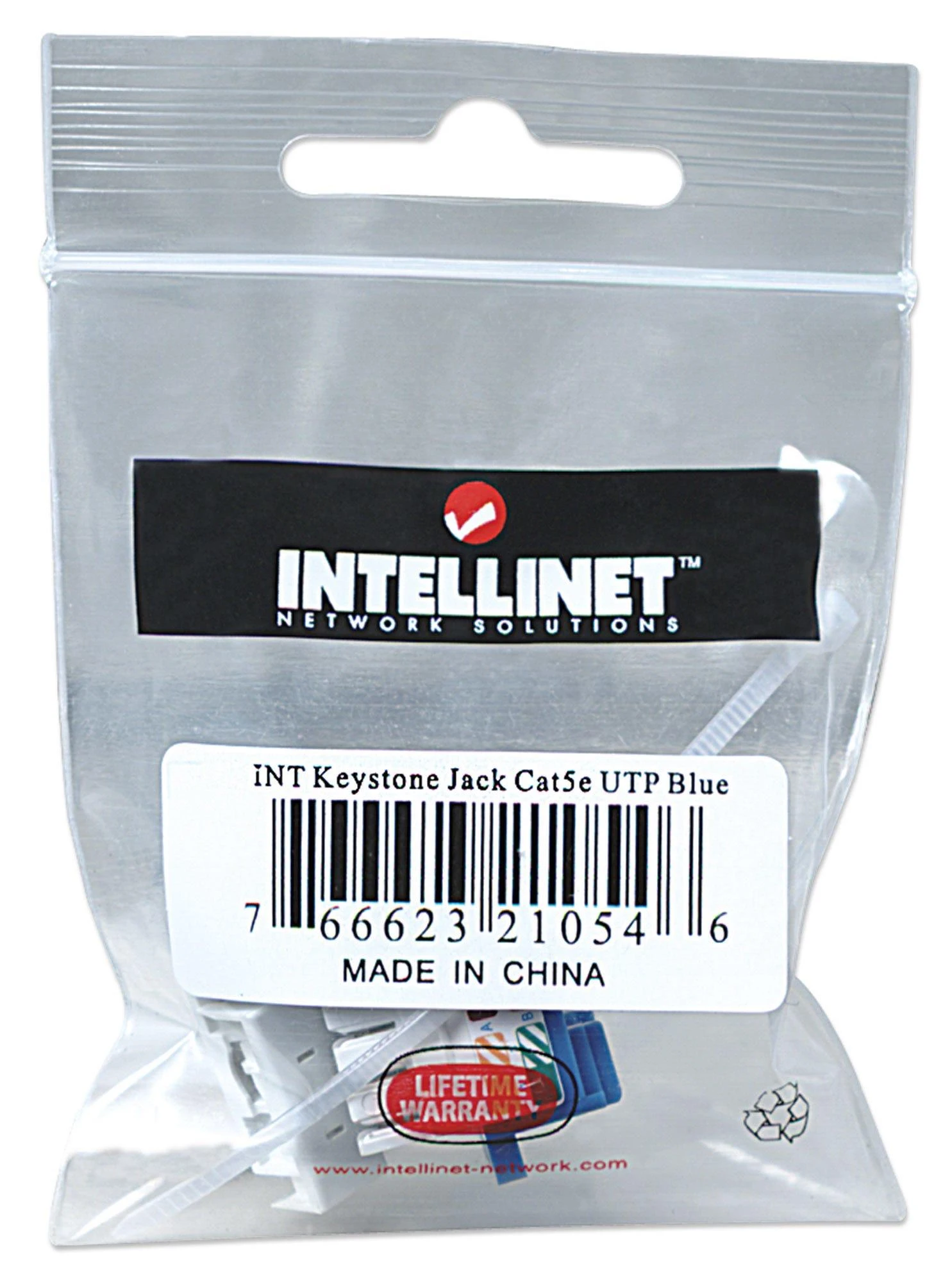Intracom INTELLINET Cat5e Keystone Jack mėlynas UTP Punch-down