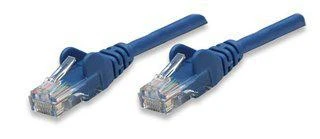 Mėlynas INTELLINET UTP LAN laidas, pleistras, 0,5m, mėlynas, 2xRJ45, 318129
