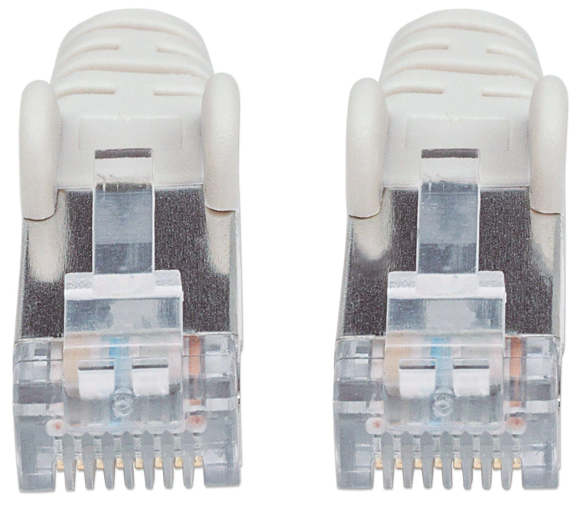 INTELLINET CAT6a S/FTP tinklo kabelis LSZH, 0,5 m, pilkas, 317092