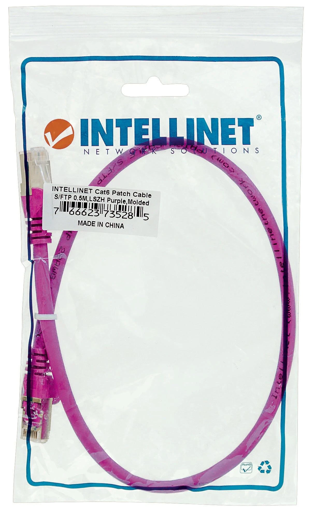 Intellinet tinklo sprendimų pataisa Kabelis LSOH, Cat6, SFTP - 735247