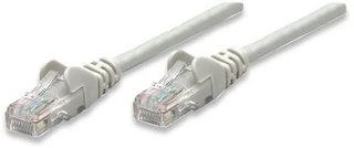 Intracom INTELLINET tinklo kabelis Cat6 U/UTP 20m 70ft. Pilki RJ-45 Vyriški / RJ-45 Vyriški Paauksuoti kontaktai Polimaišas