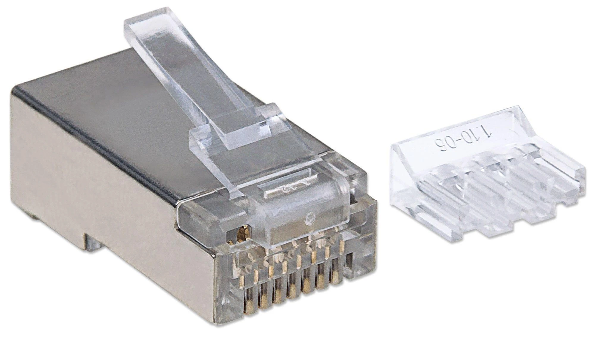 Intellinet tinklo sprendimų kištukas RJ45, Cat6A, STP, 3 taškų, 90 vnt (790680)