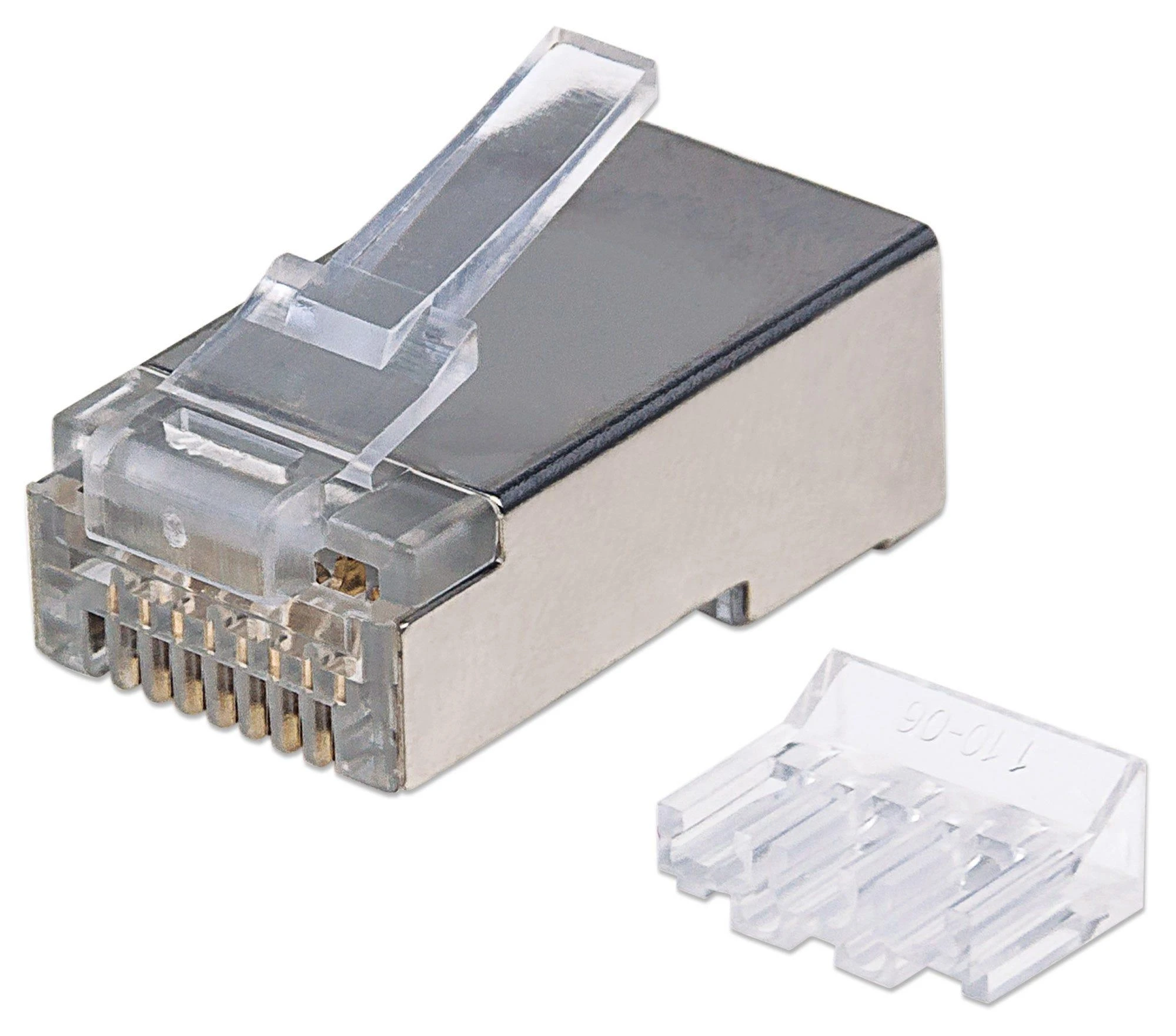 Intellinet tinklo sprendimų kištukas RJ45, Cat6A, STP, 3 taškų, 90 vnt (790680)