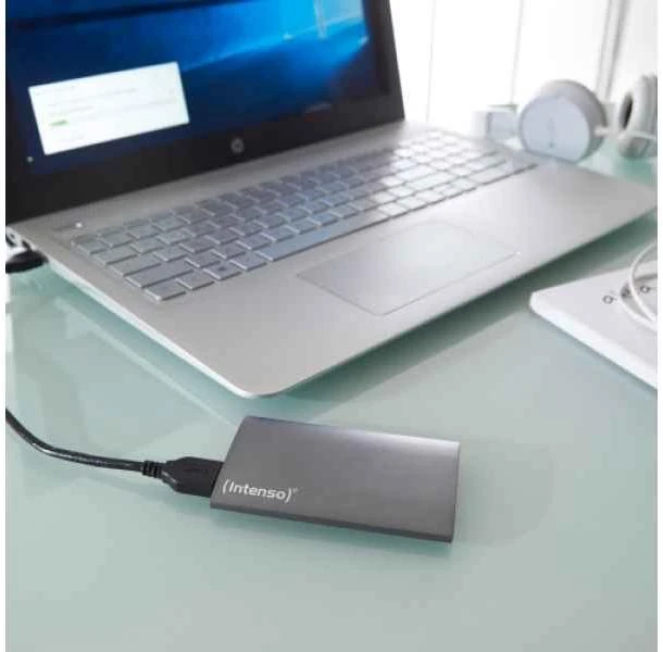 Kietasis diskas INTENSO 3823430 „Intenso“ išorinis nešiojamasis SSD 1,8 128 GB, „Premium Edition“, USB 3.0, antracitas