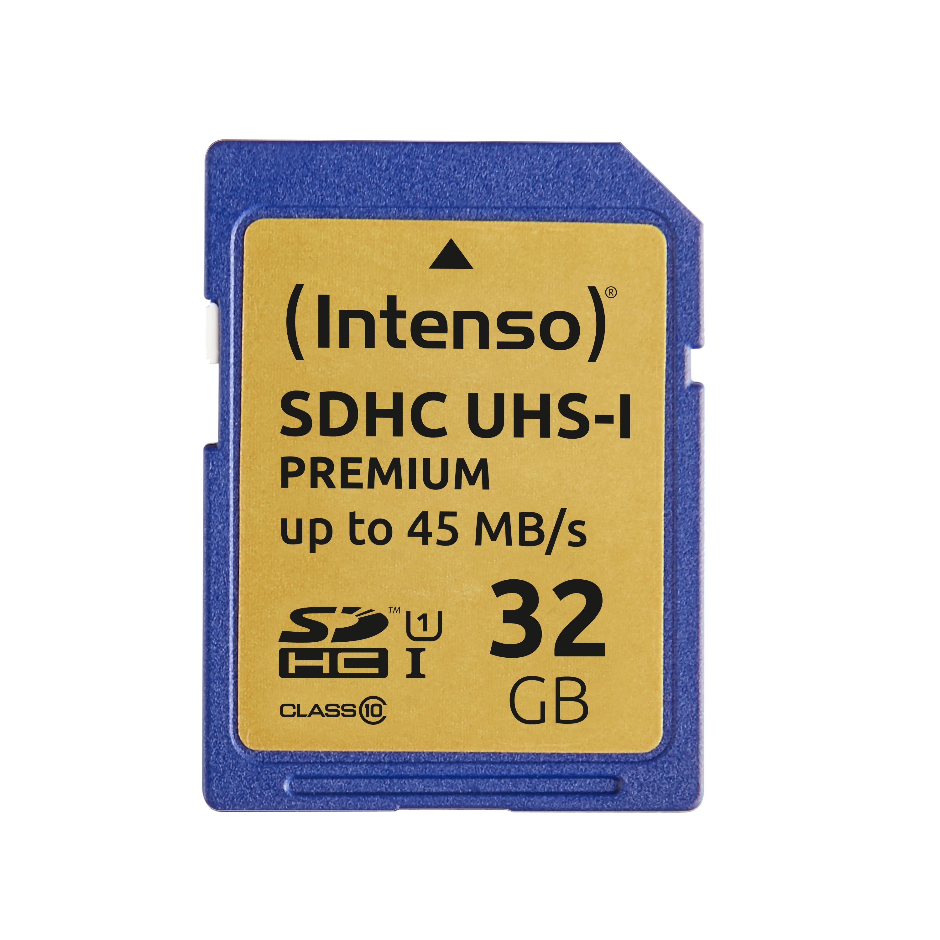 Atminties kortelė „Intenso SDHC“ kortelė 32 GB, 10 klasės UHS-I 3421480