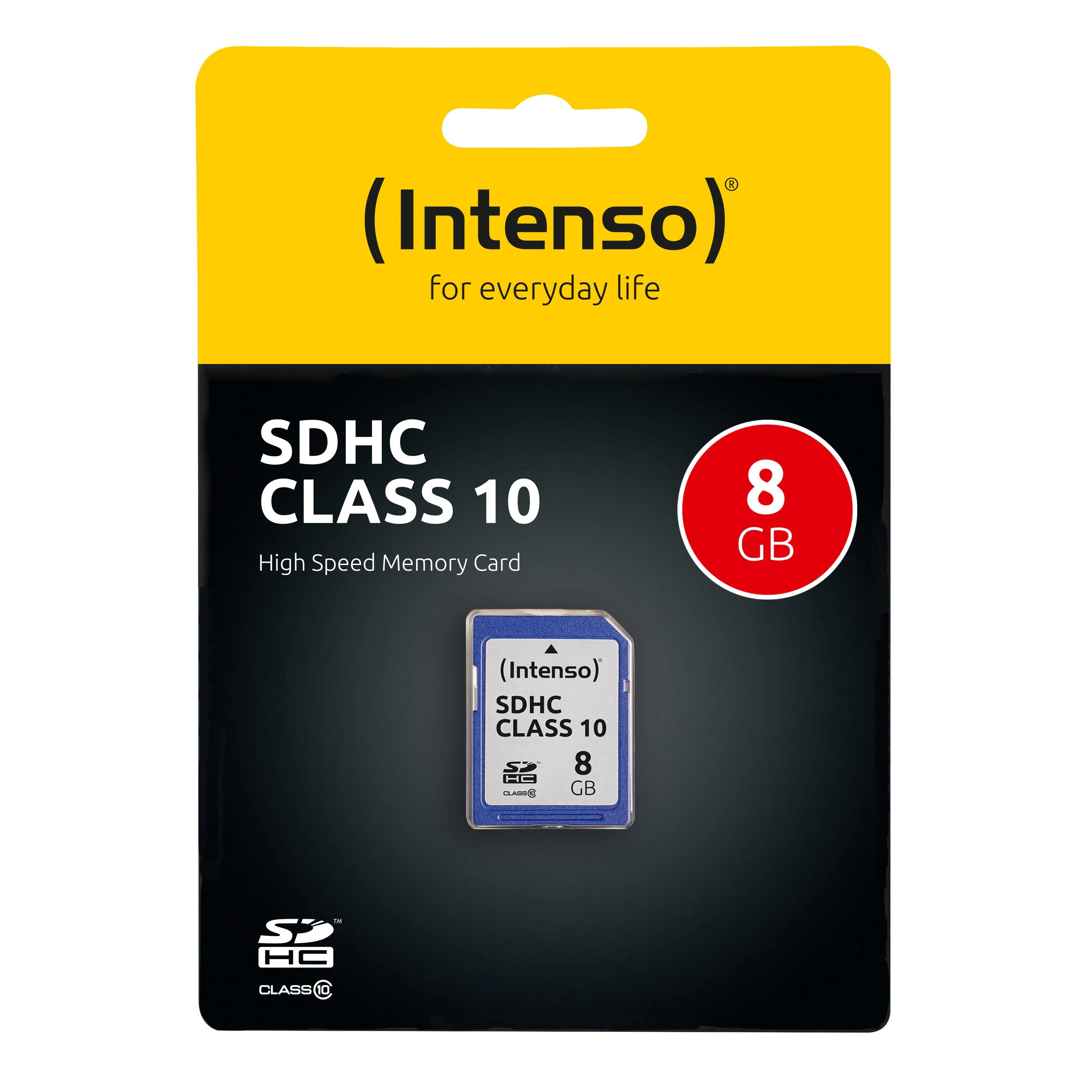Atminties kortelė Intenso Intensyvus SDHC 8GB Class10 3411460
