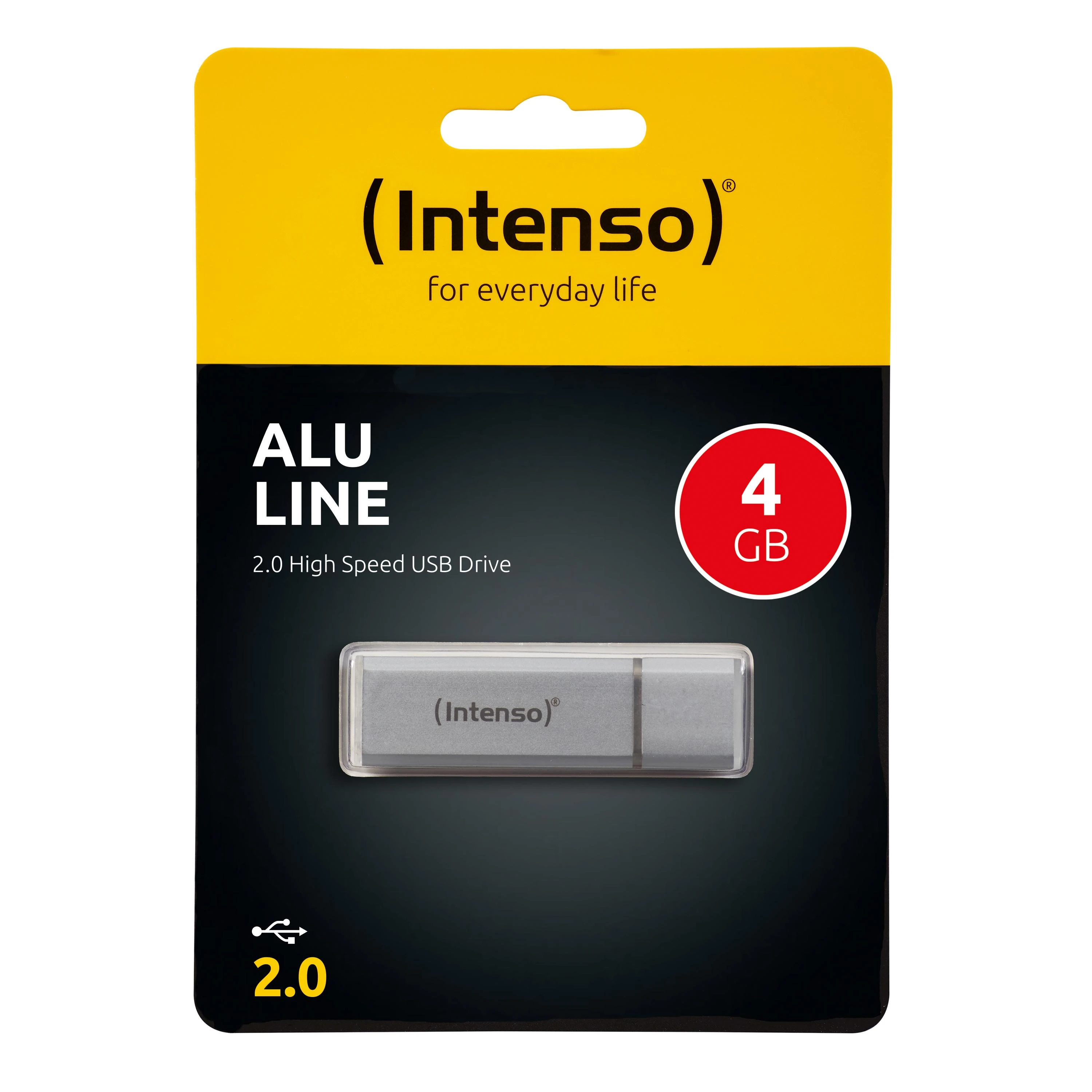 STICK 4GB USB 2.0 Intenso Alu Line Sidabrinis