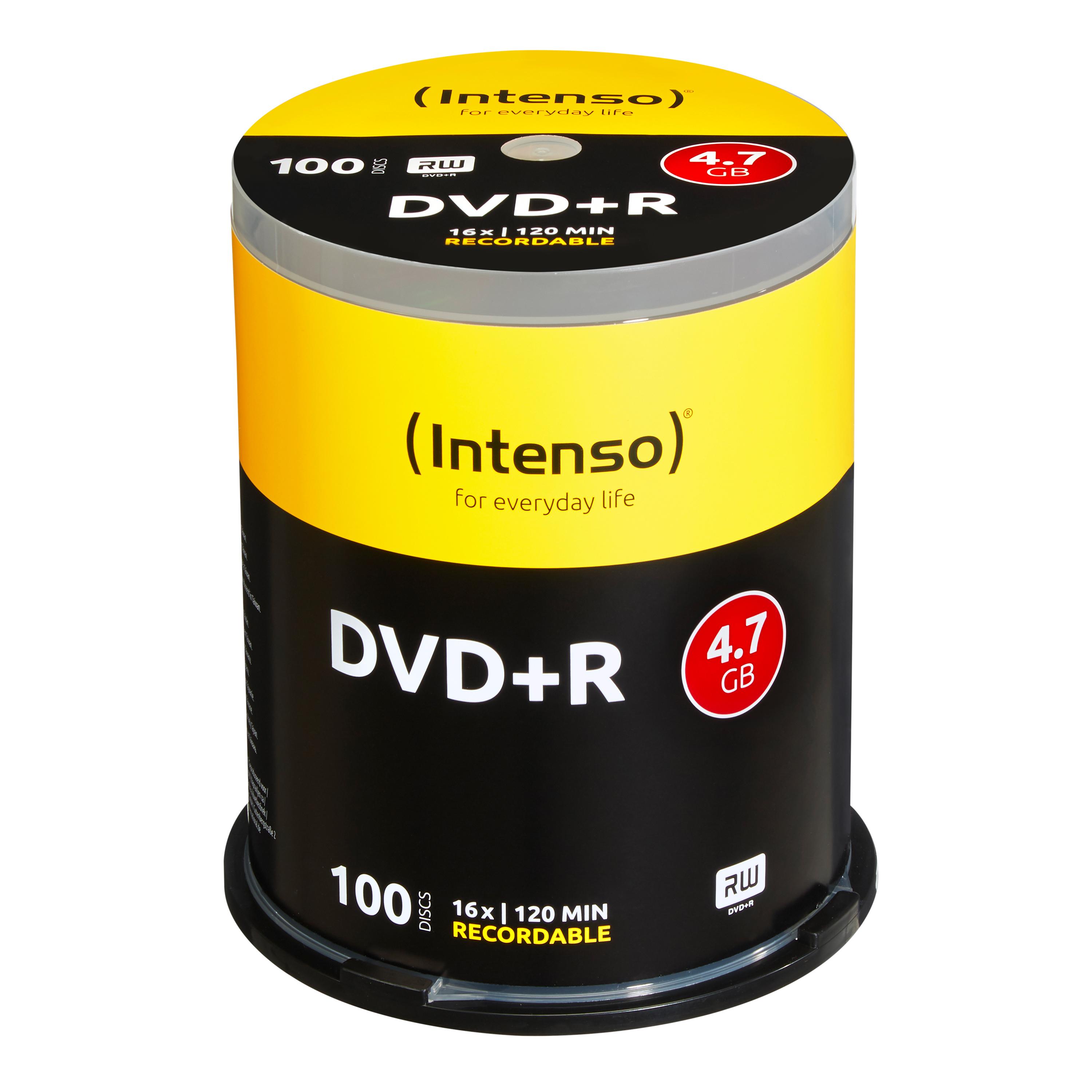 Intenso DVD + R 4,7 GB 16x100 vienetų (4111156)