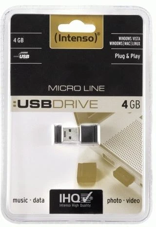 INTENSO 3500450 Intenso pendrive USB NANO MICRO LINE 4GB
