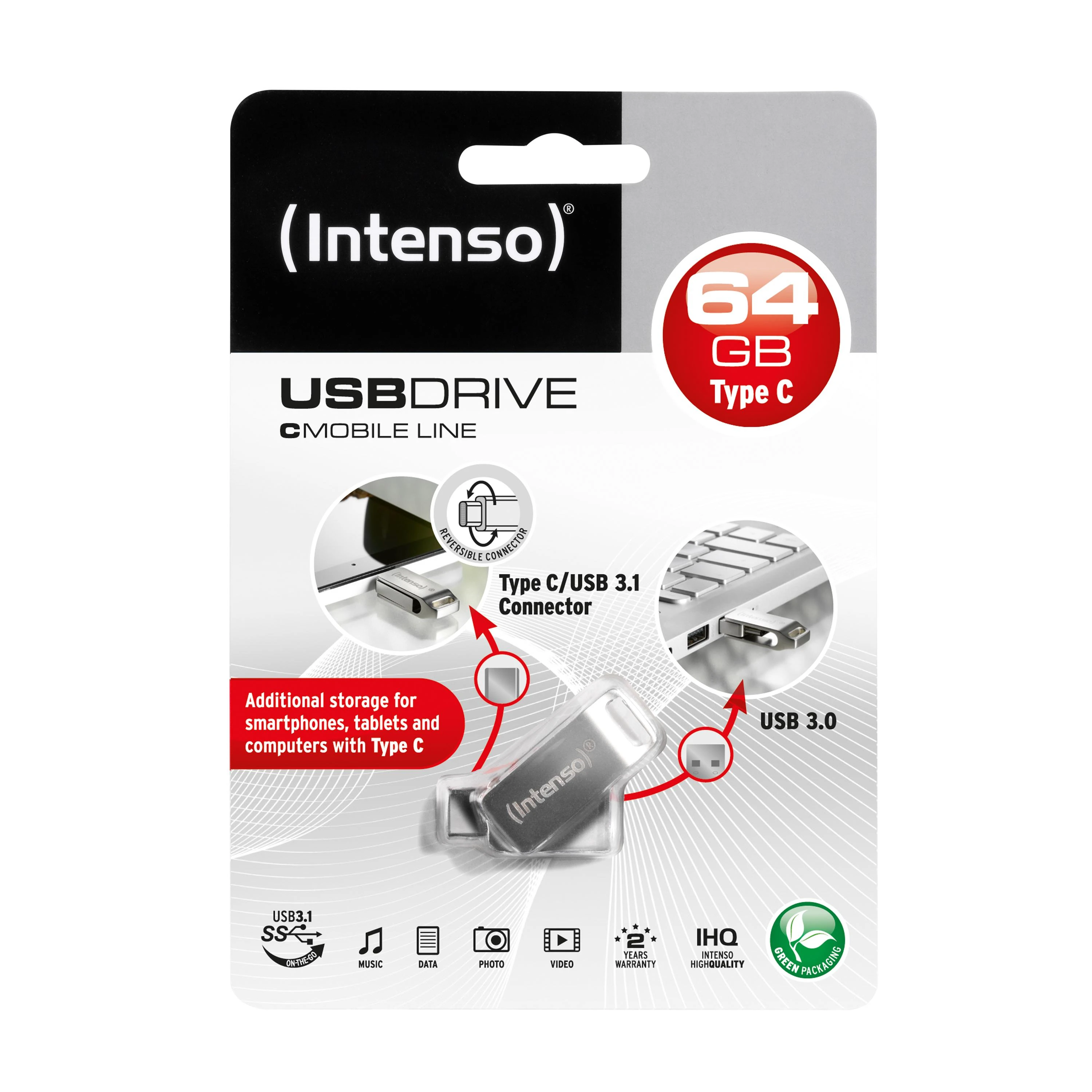 „Intenso cMobile Line Type C“ 64 GB USB atmintinė 3.0