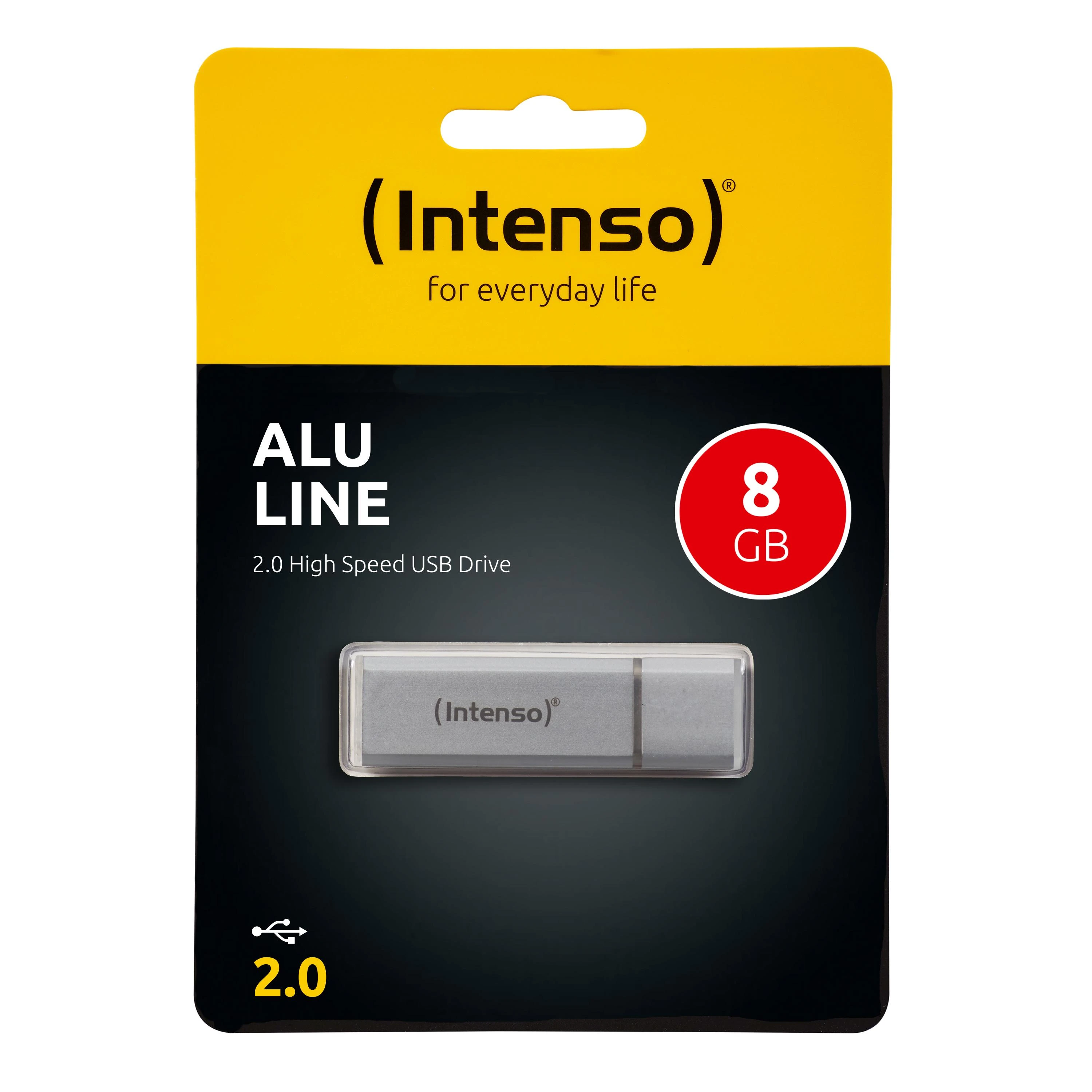 STICK Intenso 8GB 2.0 ALU Line sidabrinis