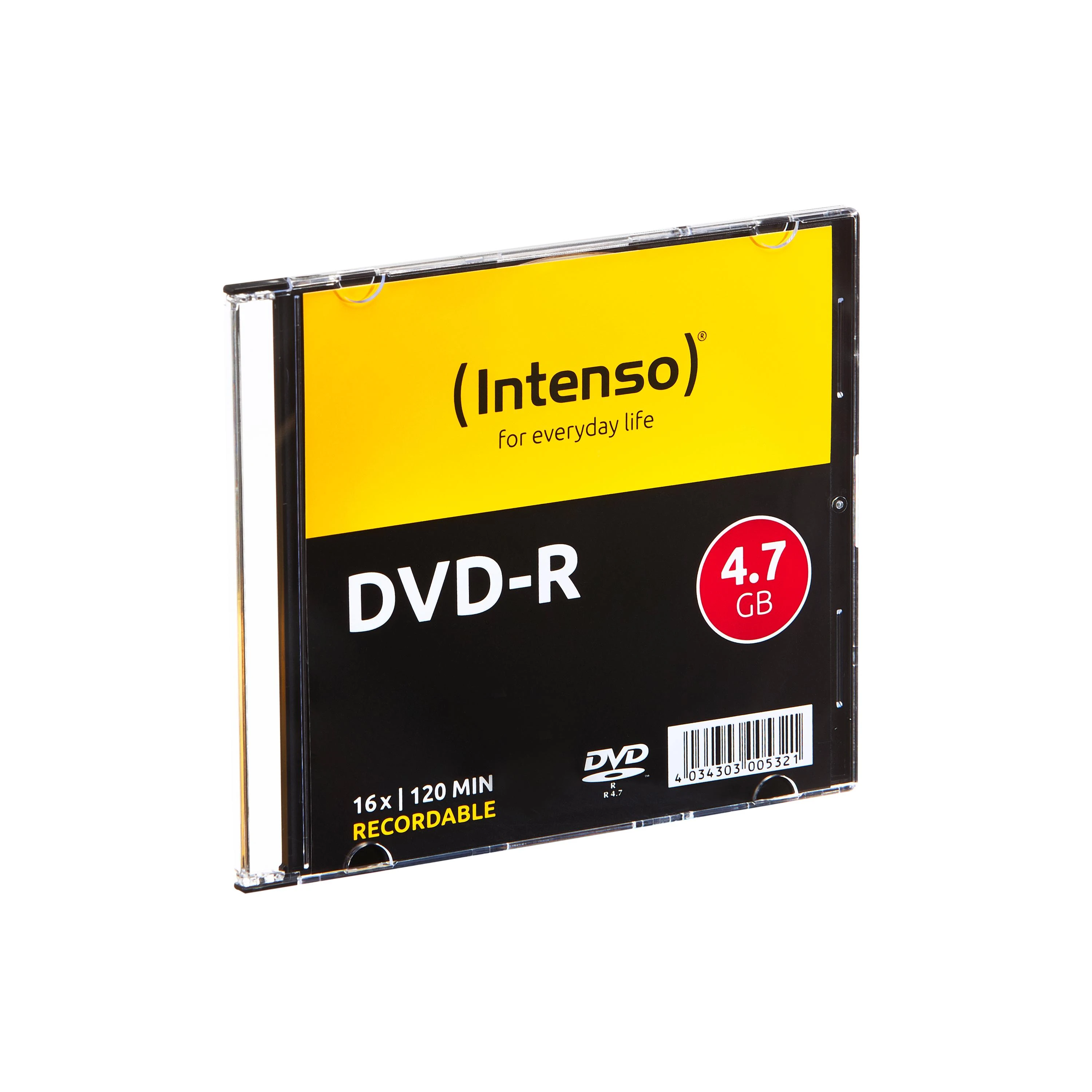 Intenso DVD-R diskas plonoje dėžutėje
