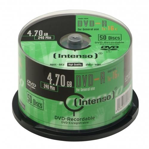 INTENSO 4101155 DVD-R Intenso [ torto dėžutė 50 | 4,7 GB | 16x ]