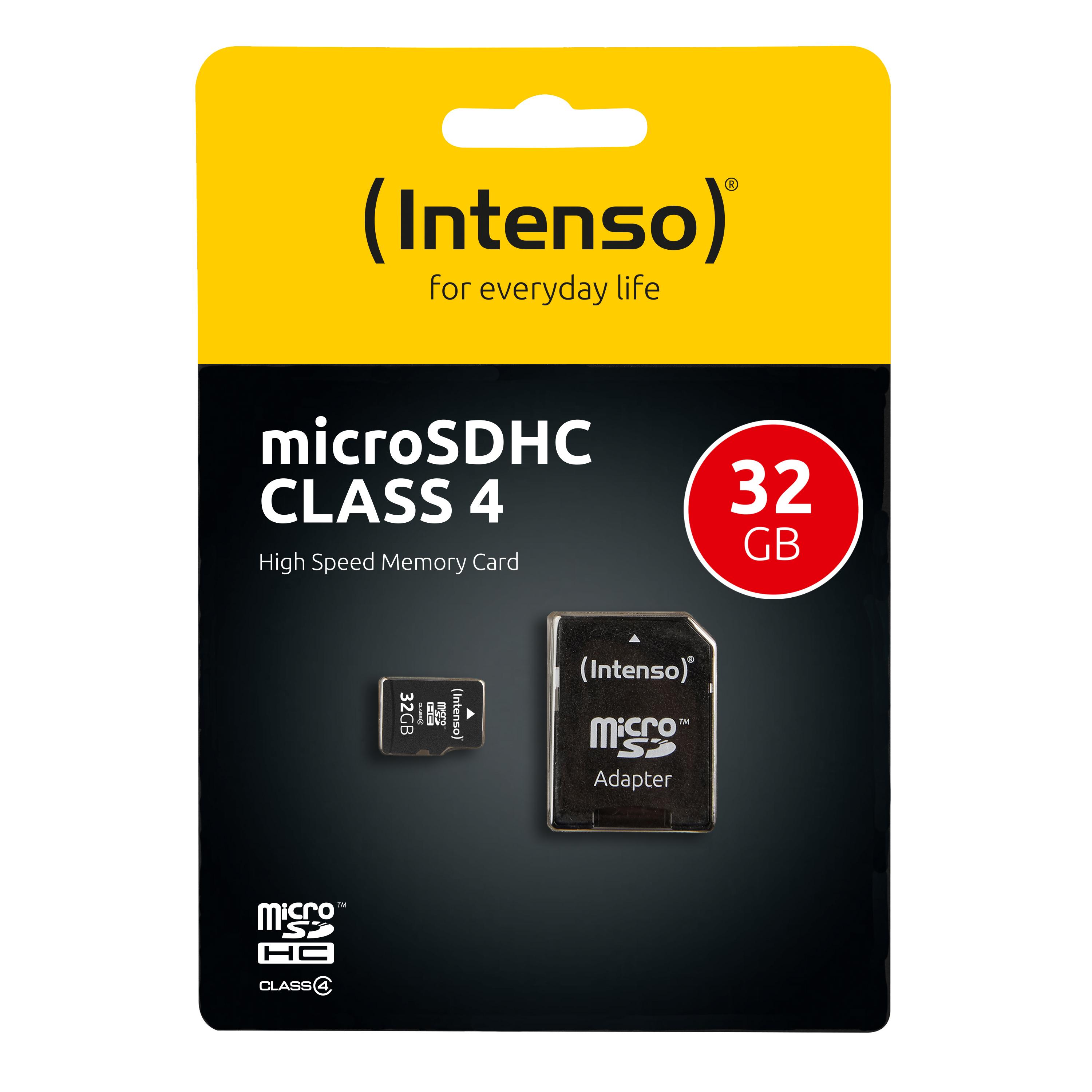 Atminties kortelė Tab Intenso MikroSDHC 32 GB klasė 4 (3403480)